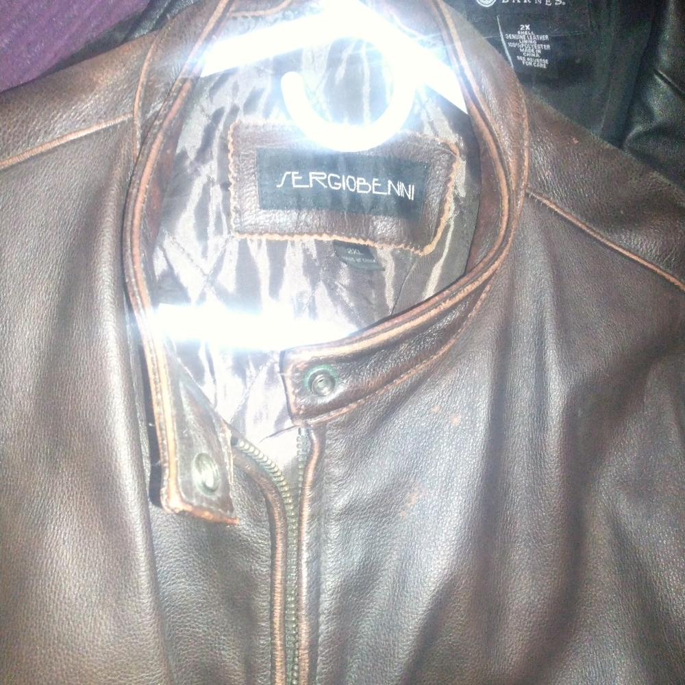 To a leather jackets